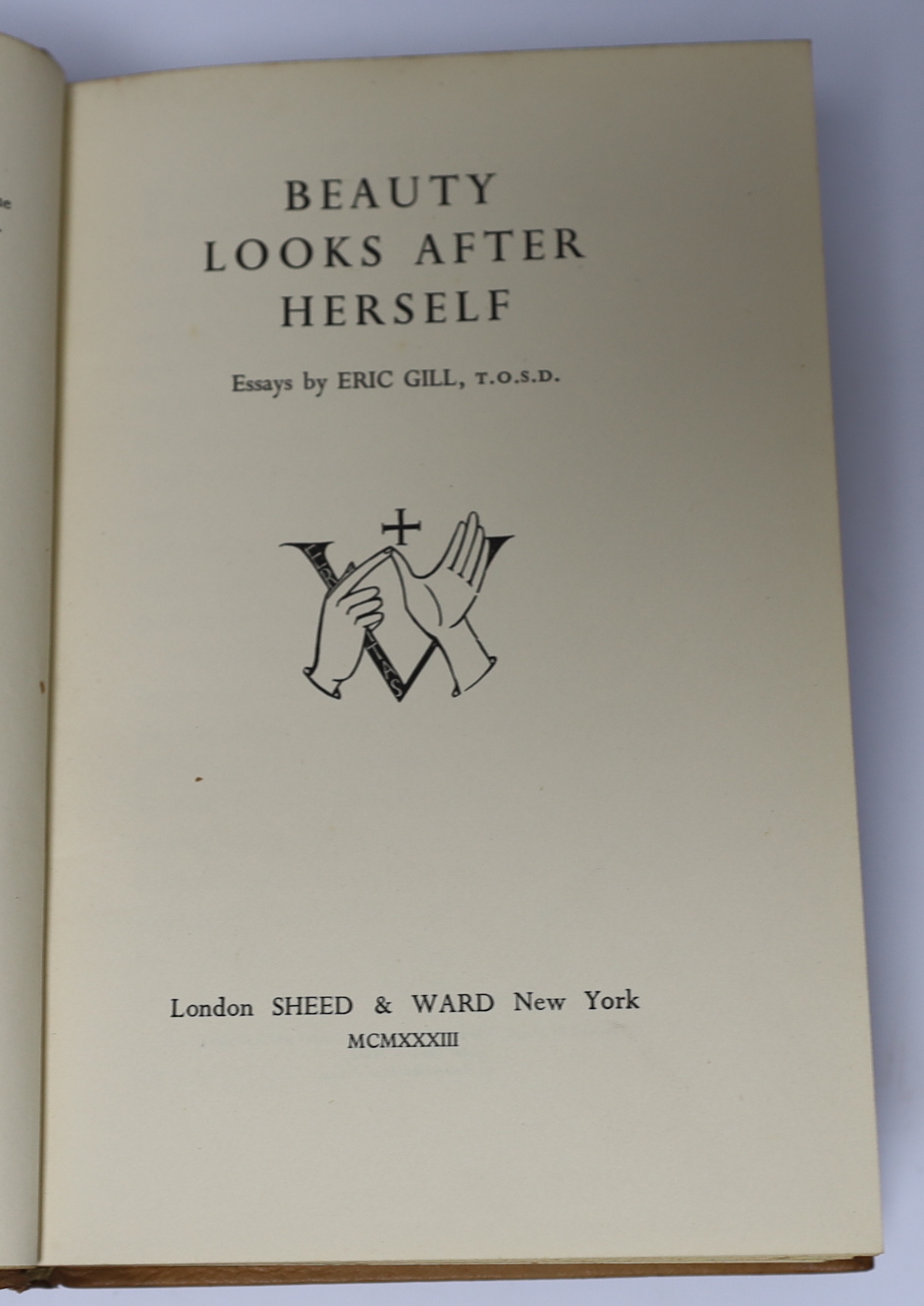 Bindings: Tagore, Rabindranath - Gitanjali (Song Offerings): a collection of prose translations....from the original Bengali. With an introduction by W.B. Yeats. port. frontis.; mid 20th cent. blind decorated and lettere